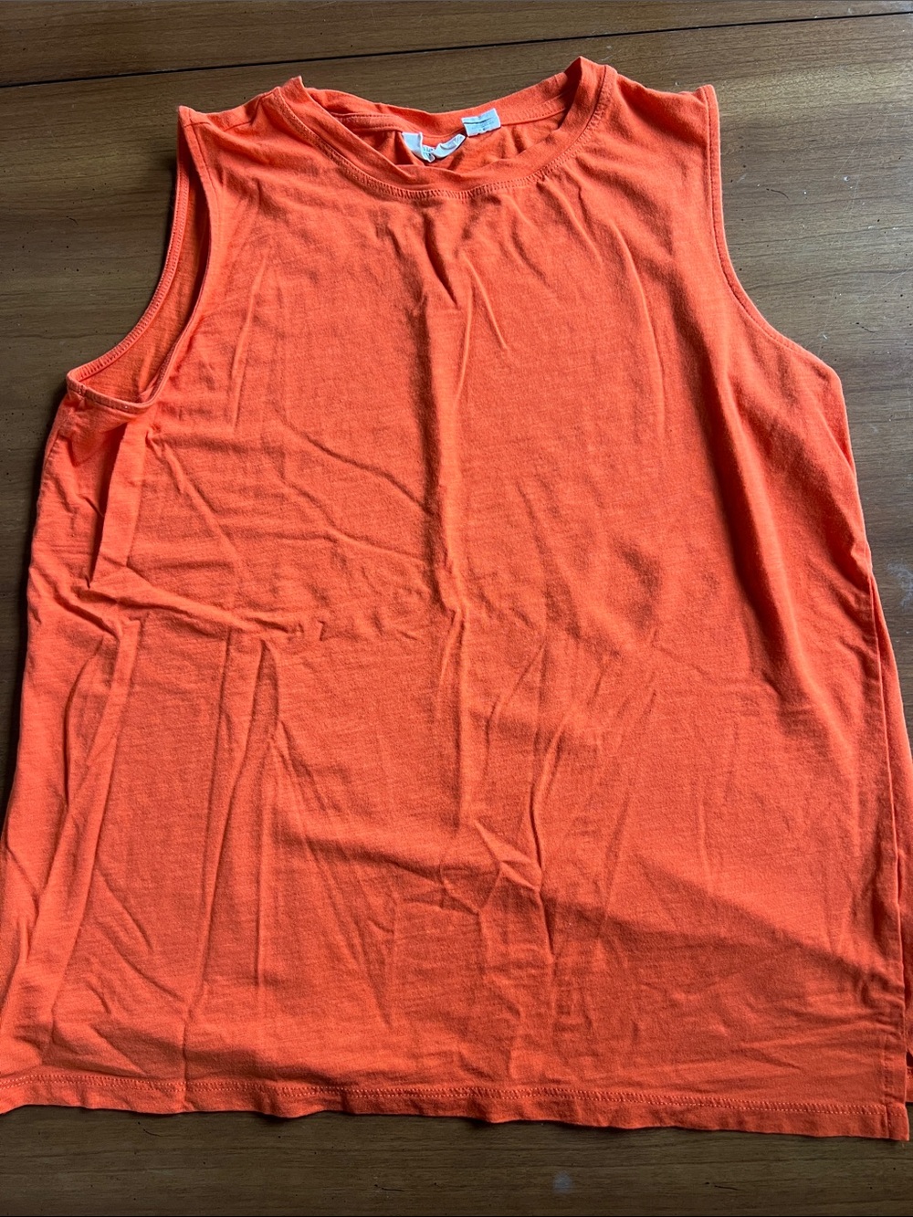 Christian Siriano Orange Sleeveless Tank Top